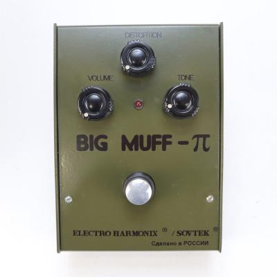 【中古】 ビッグマフ ELECTRO-HARMONIX SOVTEK Big Muff π Russia Army Green Bubble Font ファズ ディストーション ギターエフェクター 詳細画像