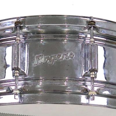 【中古】 スネアドラム ロジャース Rogers SUPERTEN SNARE DRUM 14x5 スネアドラム ロゴ