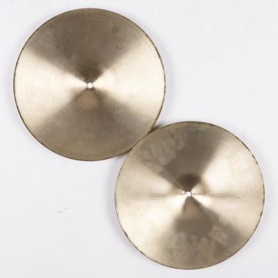 【中古】 ハイハットシンバル ペア ジルジャン ZILDJIAN A Zildjian NEW BEAT HIHAT Pair 14インチ 本体画像 裏