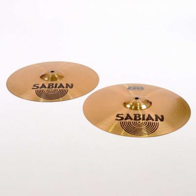 【中古】 ハイハットシンバル セイビアン SABIAN B8 HI-HATS 14インチ ペア 斜めアングル画像
