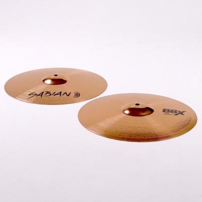 【中古】 ハイハットシンバル ペア セイビアン SABIAN B8X HI HATS 14インチ ペア 斜めアングル画像