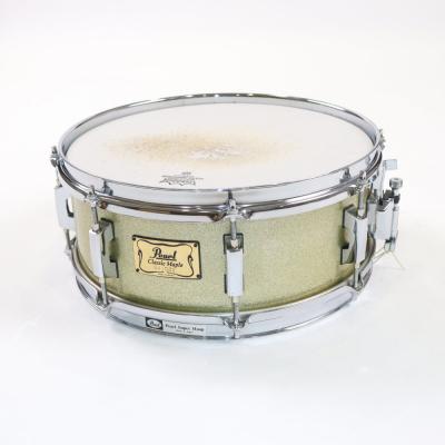 【中古】 スネアドラム パール Pearl Classic Maple 14x5.5 メイプルシェル MADE IN JAPAN