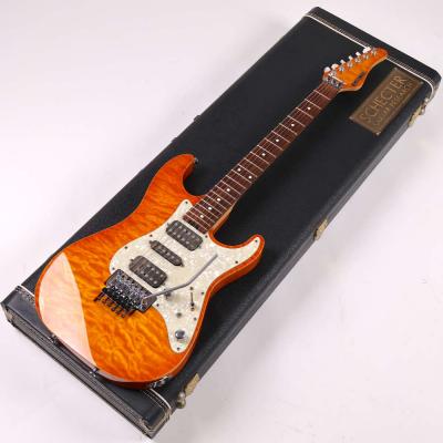 【中古】 エレキギター SCHECTER EX-24-CUSTOM AMBER Quilted Maple Top EX-V シェクター EXCEED エクシード