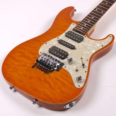 【中古】 エレキギター SCHECTER EX-24-CUSTOM AMBER Quilted Maple Top EX-V シェクター EXCEED エクシード トップ