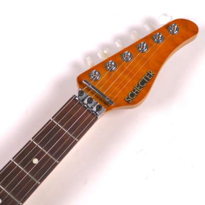 【中古】 エレキギター SCHECTER EX-24-CUSTOM AMBER Quilted Maple Top EX-V シェクター EXCEED エクシード ヘッド