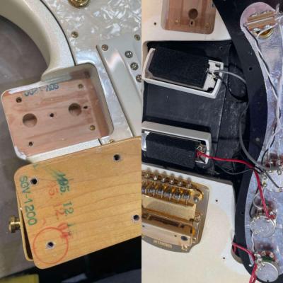 【中古】 YAMAHA ヤマハ SGV1200 PSW 2007年製 エレキギター パールスノーホワイト 内部