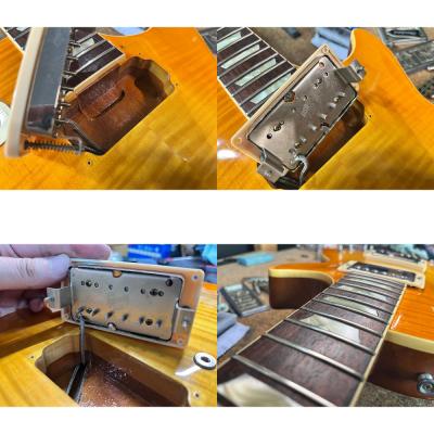 【中古】 エレキギター Orville by Gibson LPS-T Les Paul Standard with Laminated Tiger Maple Lemon Drop 1992年製 オービル レスポール Gibson490R/Tピックアップ搭載 ディープジョイント バイギブ ピックアップ、ネック