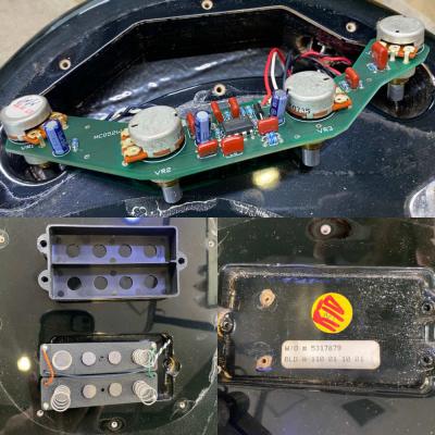 【中古】 MUSIC MAN ミュージックマン StingRay スティングレイ Black / M 2007年製 エレキベース 内部