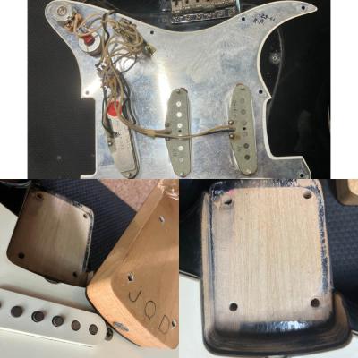 【中古】 エレキギター Fender Custom Shop MBS Custom 1969 Stratocaster NOS Black Master Built by Jason Davis 2001年製 フェンダー カスタムショップ ストラトキャスター ジェイソン・デイビス 内部