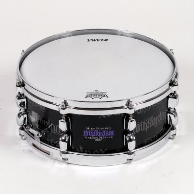 【中古】 スネアドラム タマ TAMA MP1455BU 14x5.5 マイク・ポートノイ シグネチャースネアドラム 正面