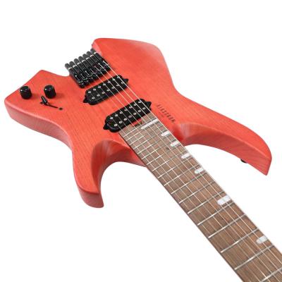 【訳あり】 VIKSTROM GUITARS VSMH-270 Trans Pk アウトレット ヘッドレス ファンフレット 7弦ギター 詳細画像