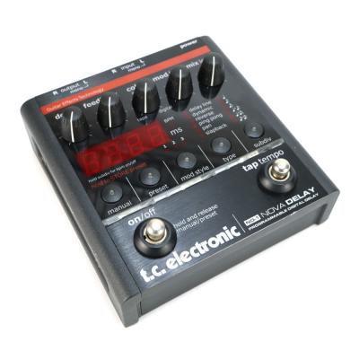 【中古】 ディレイ エフェクター tc electronic ND-1 NOVA DELAY ギターエフェクター 斜めアングル画像