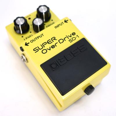 【中古】 スーパーオーバードライブ エフェクター BOSS SD-1 Super Over Drive ギターエフェクター 斜めアングル画像