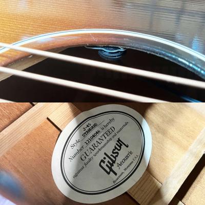 【中古】 アコースティックギター Gibson J-45 Standard Vintage Sunburst 2014年製 ギブソン J45 サンバースト 内部