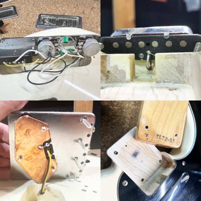 【中古】 エレキギター Fender Japan TL72-55 Olympic White Eシリアル 1984-1987年製 フェンダージャパン テレキャスター 内部