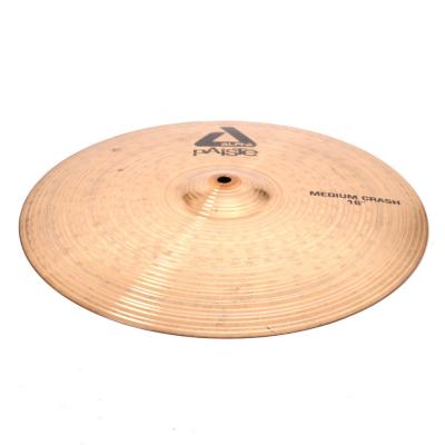 【中古】 クラッシュシンバル パイステ PAISTE ALPHA MEDIUM CRASH 16インチ 斜めアングル画像