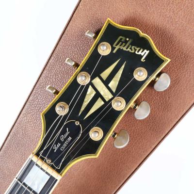 【中古】 エレキギター Gibson Les Paul Custom Ebony 1997年製 ギブソン レスポールカスタム ブラック ヘッド画像