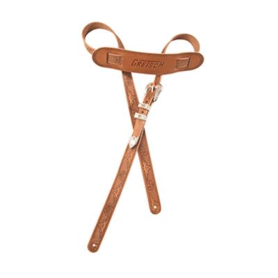 GRETSCH グレッチ Vintage Tooled Leather Guitar Strap Russet ギターストラップ