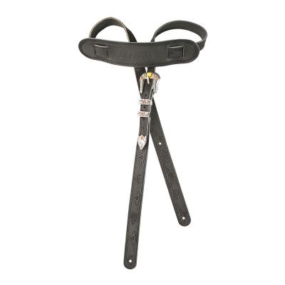 GRETSCH グレッチ Vintage Tooled Leather Guitar Strap Black ギターストラップ