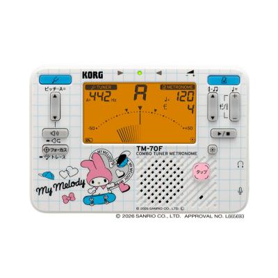 チューナーメトロノーム コルグ KORG TM-70C SMM マイメロディ クリップマイク付き 吹奏楽 管楽器 弦楽器 ブラスバンド オーケストラ
