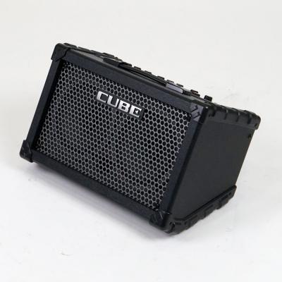 【中古】 ギターアンプ ローランド ROLAND CUBE Street BK 乾電池駆動パフォーマンス用ステレオアンプ ギターアンプ 全体