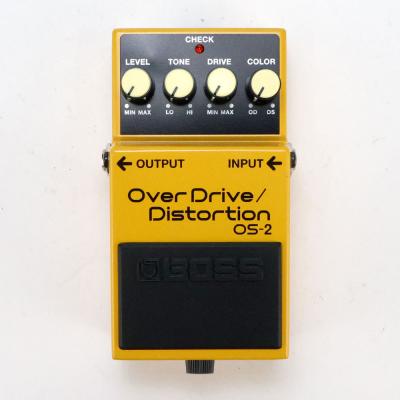 【中古】オーバードライブ ディストーション エフェクター BOSS OS-2 OverDrive Distortion ギターエフェクター 正面
