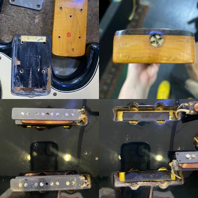 【中古】 エレキギター FENDER JAPAN JB62-75 Black JVシリアル 1982年製 ジャズベース ピックアップ、ネック