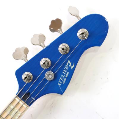 【中古】 エレキベース ATELIER Z M245 Transparent Blue マッチングヘッド アトリエZ 4弦ベース 詳細画像