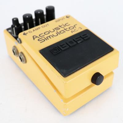 【中古】 アコースティックシミュレーター エフェクター BOSS AC-3 Acoustic Simulator ギターエフェクター 本体画像 斜め