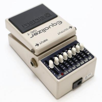 【中古】イコライザー エフェクター BOSS GE-7 Equalizer Made in Japan ギターエフェクター 本体画像 斜め