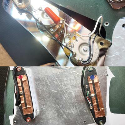 【中古】 エレキギター Psychederhythm Psychelone Limited Antique Green Metallic サイケデリズム サイクロンタイプ 内部