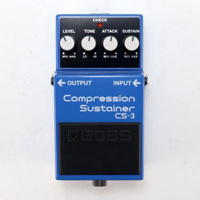 【中古】コンプレッサー エフェクター BOSS CS-3 Compression Sustainer ギターエフェクター 正面