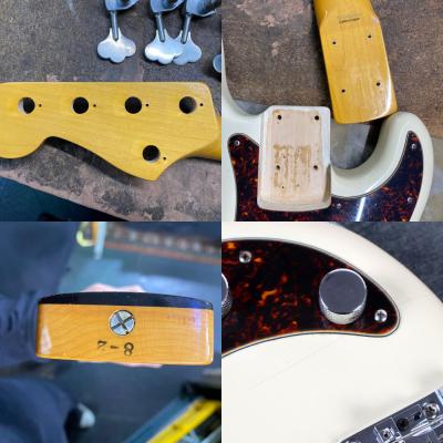 【中古】 5弦ベース FENDER JAPAN PB-130MD5 VWH Mod. THE MAD CAPSULE MARKETS TAKESHI 2002〜2004年製 フェンダージャパン プレシジョンベース プレベ 改造多数あり ネック、ヘッドなど