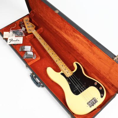 【中古】FENDER USA フェンダー Precision Bass Olympic White プレシジョンベース 1974年製 ピックアップ交換 ヴィンテージ エレキベース ケース