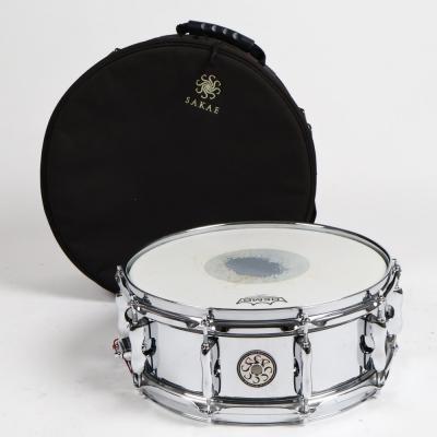 【中古】 スネアドラム サカエ SAKAE SDM1455ST 14x5.5 スチールシェル