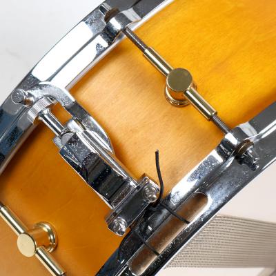 【中古】 スネアドラム カノウプス CANOPUS MO-1455 Natural Oil スネアドラム 側面