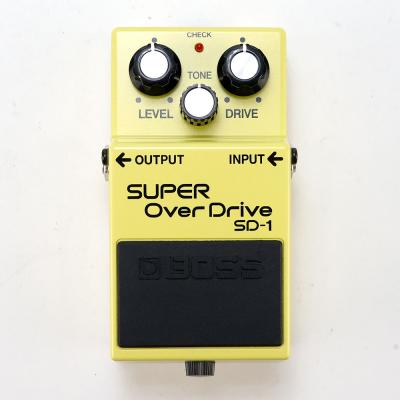 【中古】 スーパーオーバードライブ エフェクター BOSS SD-1 Super Over Drive ギターエフェクター 正面
