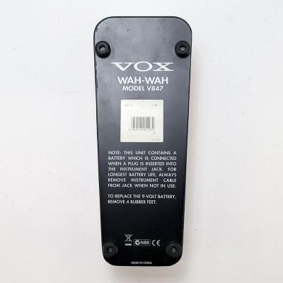 【中古】 ワウペダル VOX V847 ギターエフェクター 裏面