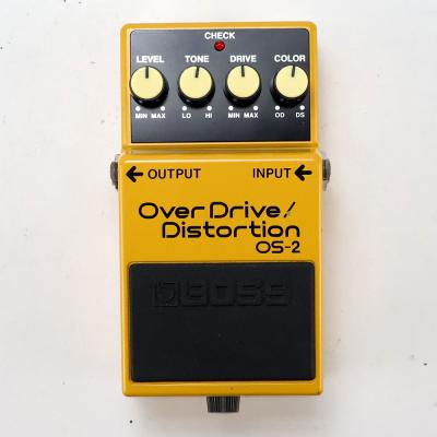 【中古】オーバードライブ ディストーション エフェクター BOSS OS-2 OverDrive Distortion ギターエフェクター 正面