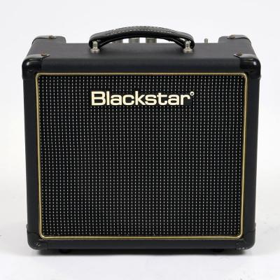 【中古】 ギターアンプ コンボ 小型真空管アンプ BLACKSTAR HT-1R 1w 1ワット フルチューブ リバーブ搭載 ブラックスター 正面