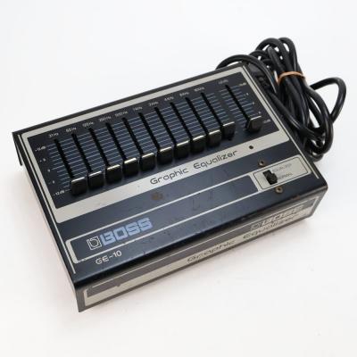 【中古】 BOSS ボス GE-10 10バンドグラフィックイコライザー 本体画像 斜め