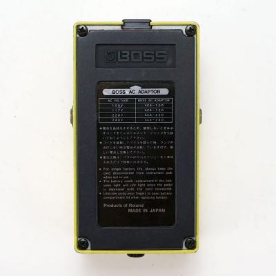 【中古】ターボオーバードライブ エフェクター BOSS OD-2 TURBO OverDrive Made in Japan ボス ギターエフェクター 裏面