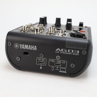 【中古】 ミキサー ヤマハ YAMAHA AG03 mk2 ライブストリーミングミキサー 背面