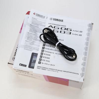 【中古】 ミキサー ヤマハ YAMAHA AG03 mk2 W ライブストリーミングミキサー ホワイト 付属品
