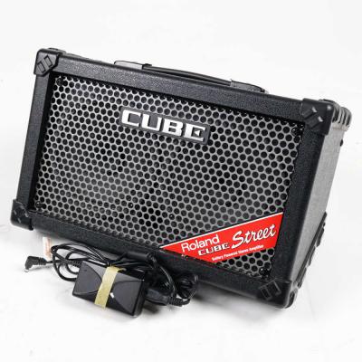 【中古】 ギターアンプ ローランド ROLAND CUBE Street BK 乾電池駆動パフォーマンス用ステレオアンプ ギターアンプ