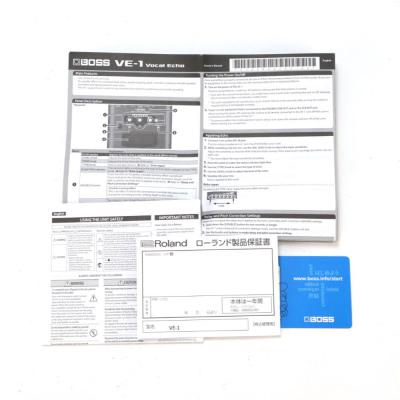 【中古】 BOSS VE-1 Vocal Echo ボーカル用ハーモニーエフェクター 付属品画像