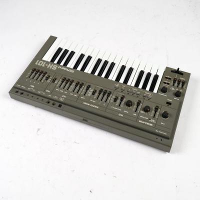 【中古】 アナログシンセサイザー ROLAND SH-101 モジュレーショングリップ付き リア斜めアングル画像