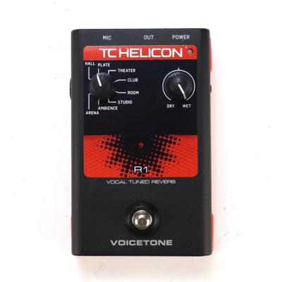 【中古】 リバーブエフェクター ボイストーン TC-HELICON VoiceTone R1 ボーカル用エフェクター トップ画像