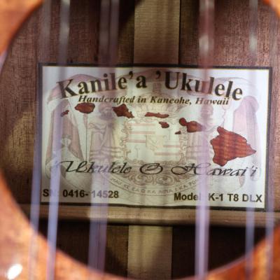 【中古】 ウクレレ 8弦テナーウクレレ Kanile’a Ukuleke K-1 T8 DLX カニレア ウクレレ 8弦(4弦複弦) ハワイ製 詳細画像