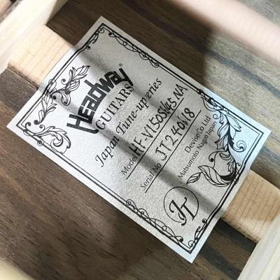 【中古】 アコースティックギター Headway HF-V150SE/45 Natural Japan Tune-upシリーズ ヘッドウェイ スプルース単板トップ ジリコテバック&サイド 内部